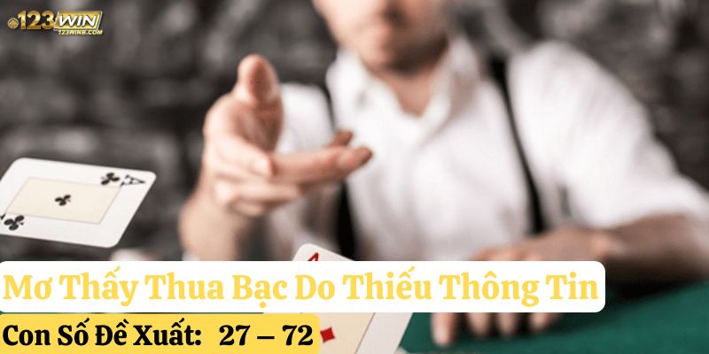 mơ thấy thua bạc 123win