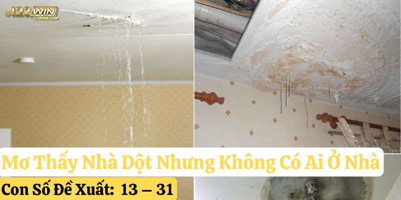 mơ thấy nhà dột 123win