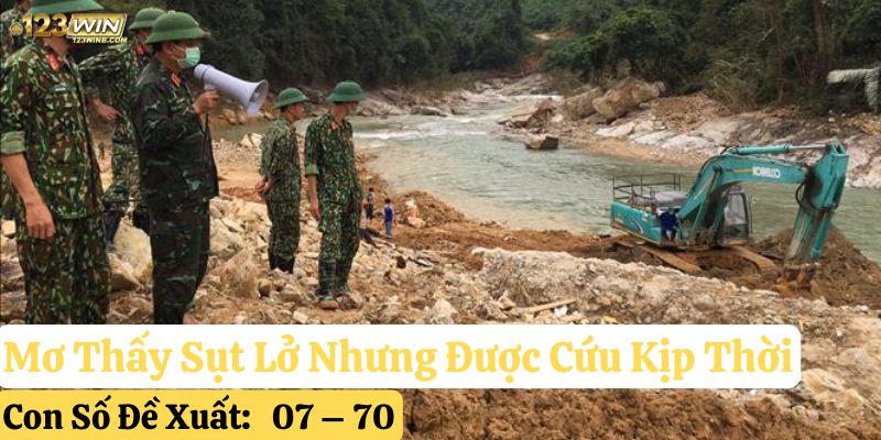 mơ thấy sụt lở