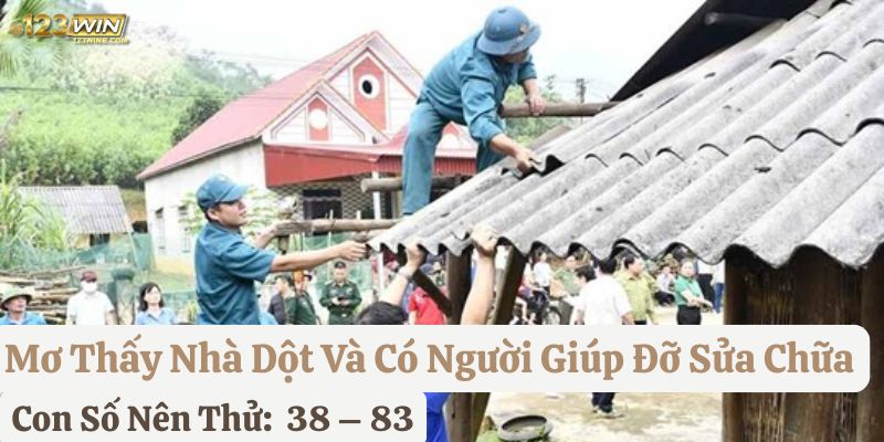 nằm mơ thấy nhà dột